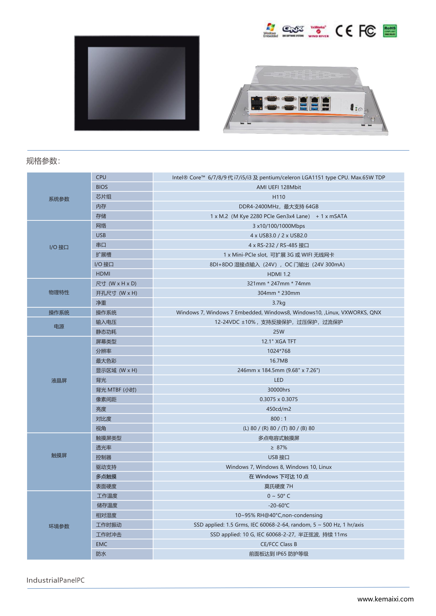 KMX8000-C124-LH 规格书 第 2 页