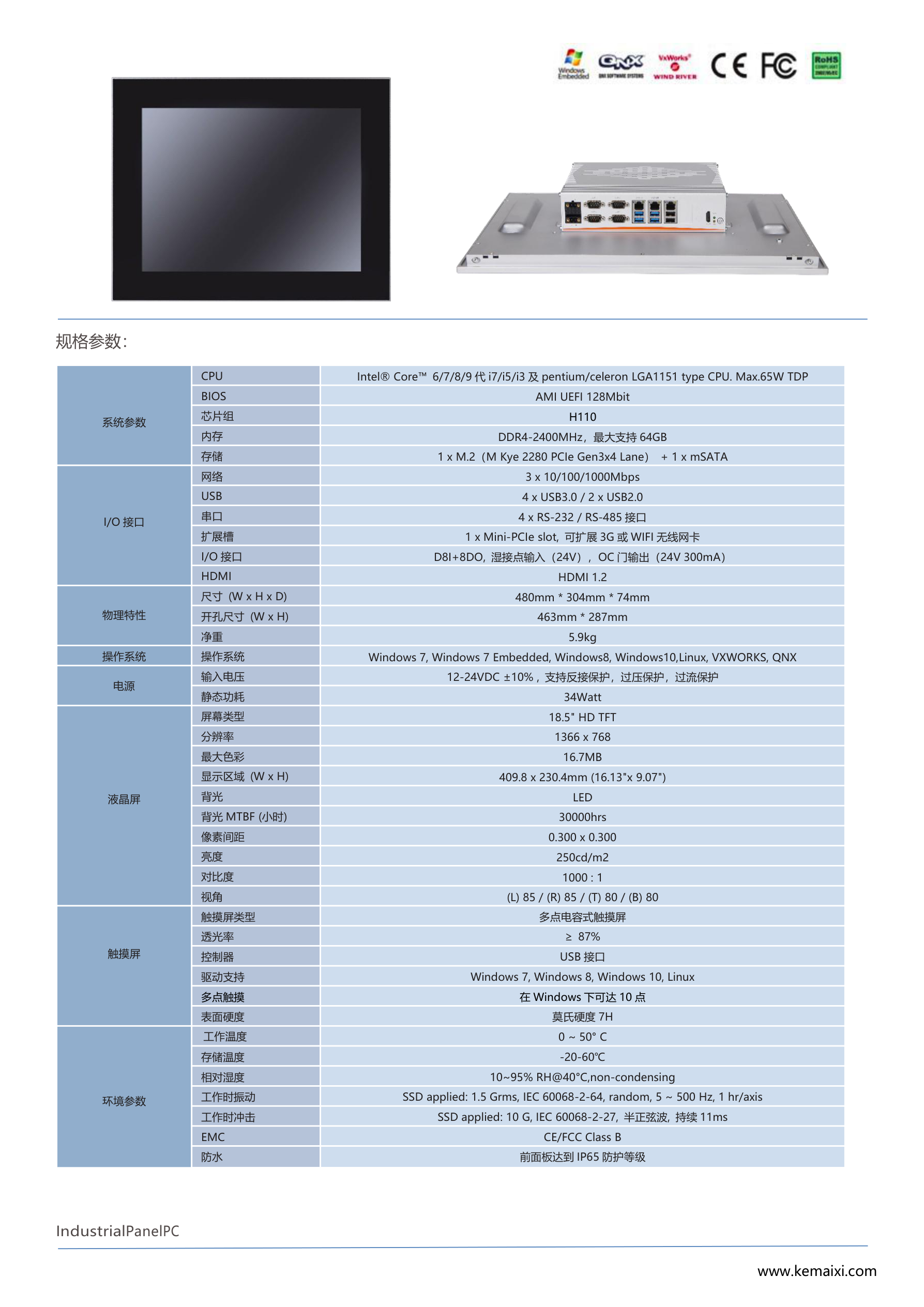 KMX8000-C1854-L 规格书 第 2 页